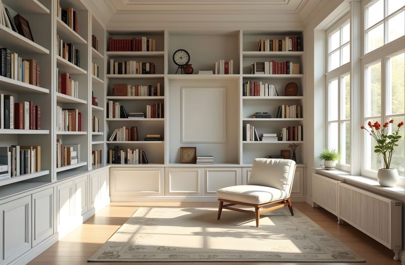 Custom Bookcase Installation in Woodbridge, VA
